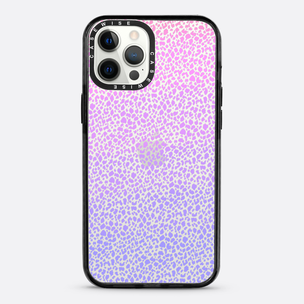 Fioletowy Panterkowy Ombré - Etui