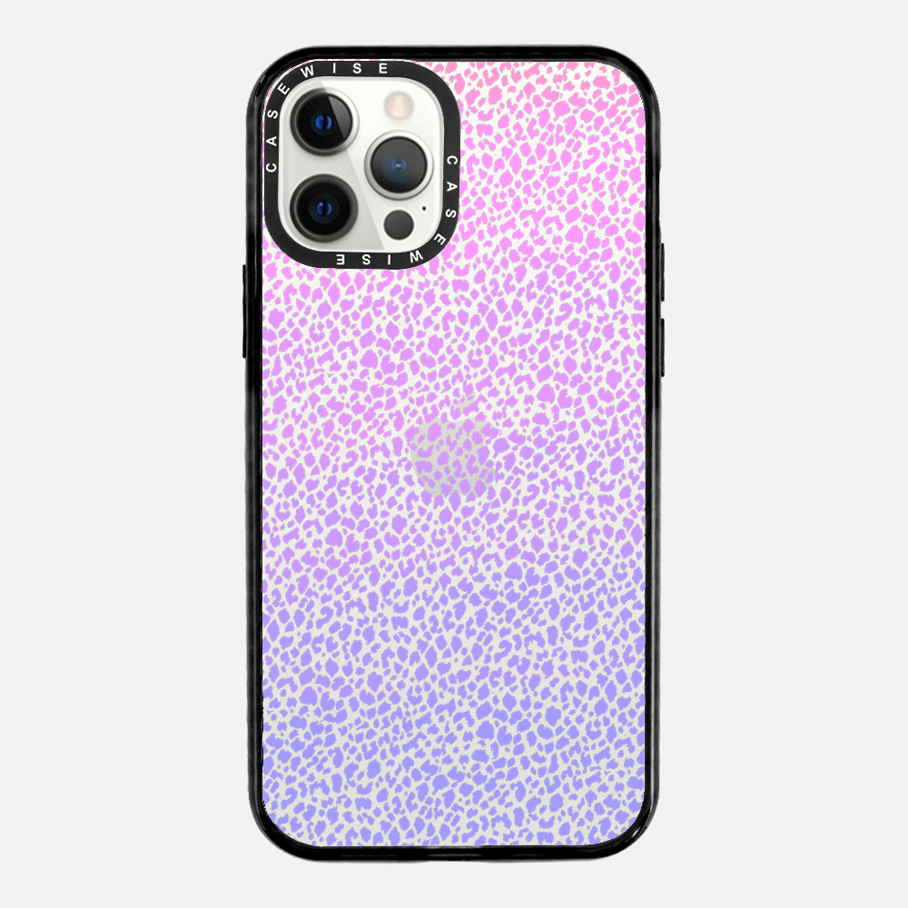 Fioletowy Panterkowy Ombré - Etui