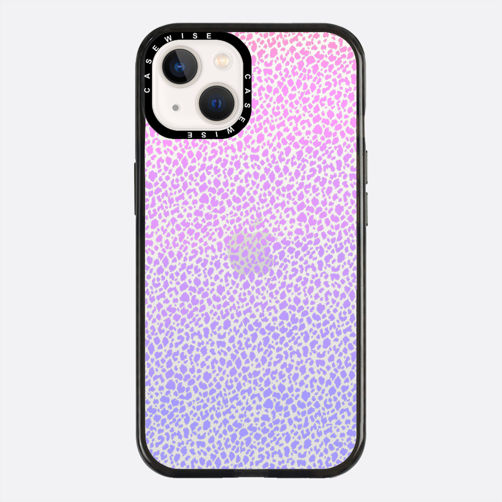 Fioletowy Panterkowy Ombré - Etui