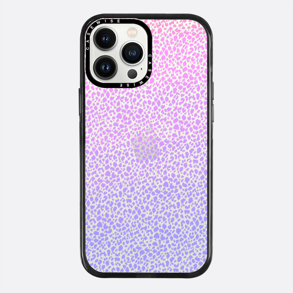Fioletowy Panterkowy Ombré - Etui