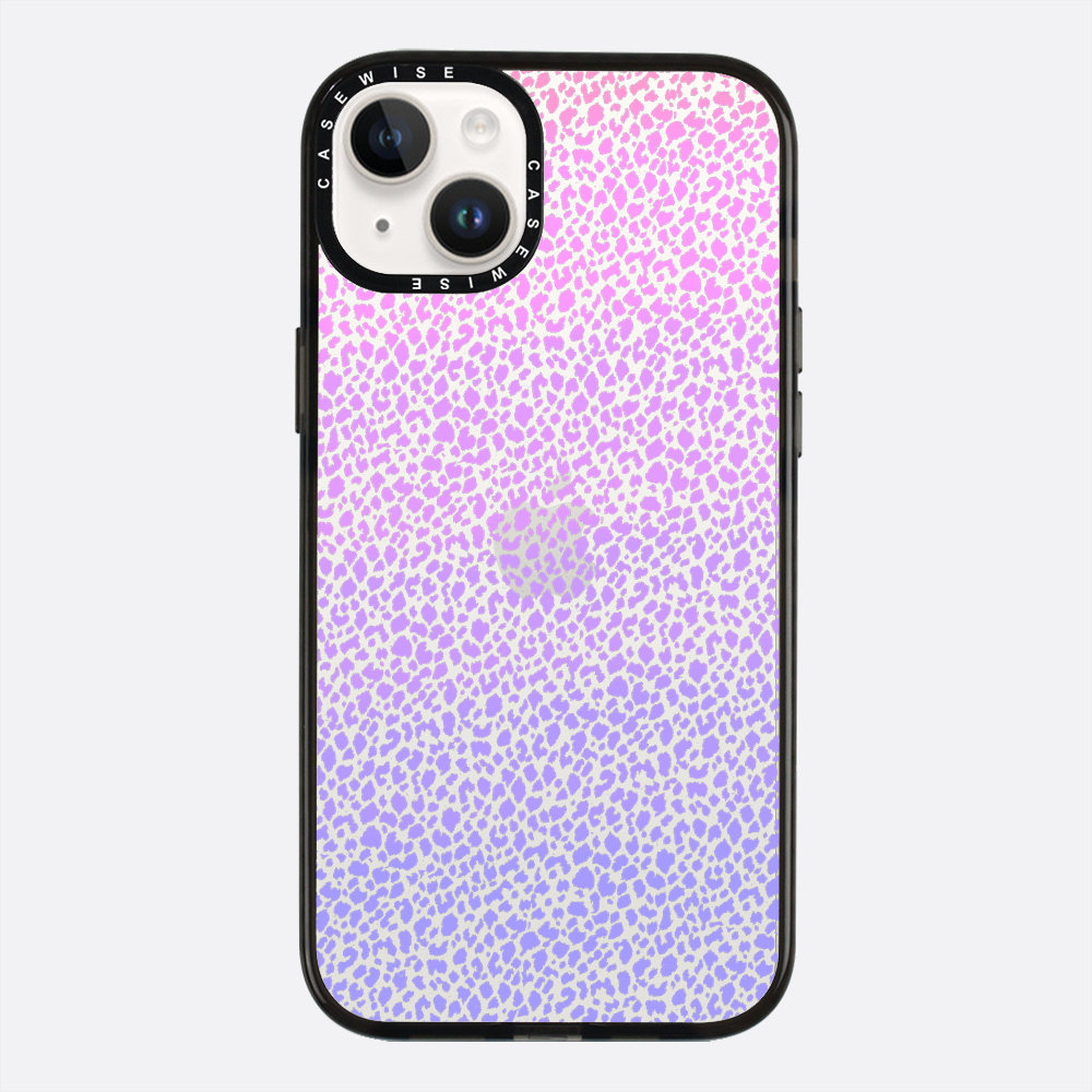Fioletowy Panterkowy Ombré - Etui