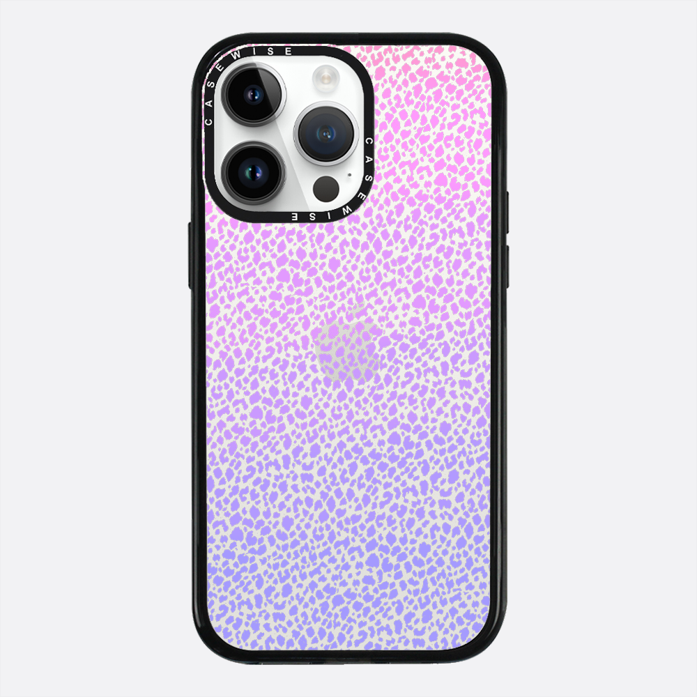 Fioletowy Panterkowy Ombré - Etui