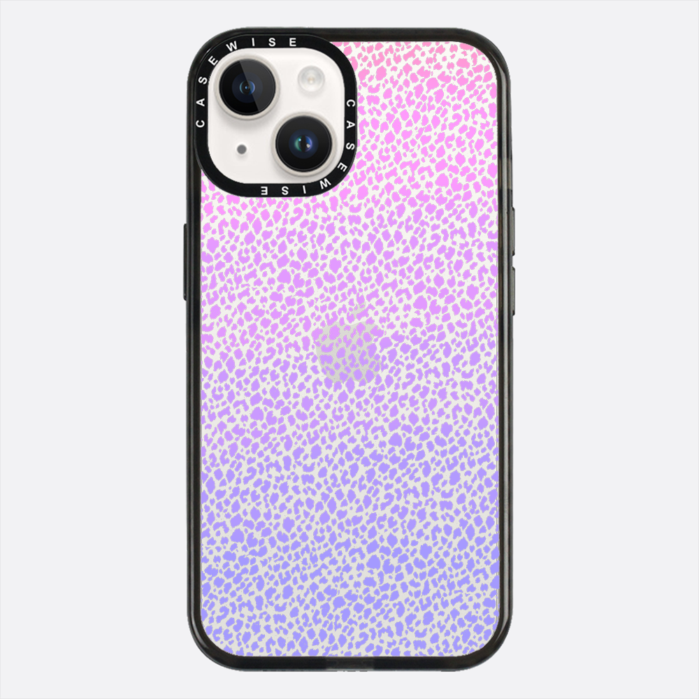 Fioletowy Panterkowy Ombré - Etui