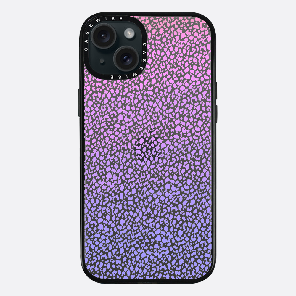 Fioletowy Panterkowy Ombré - Etui