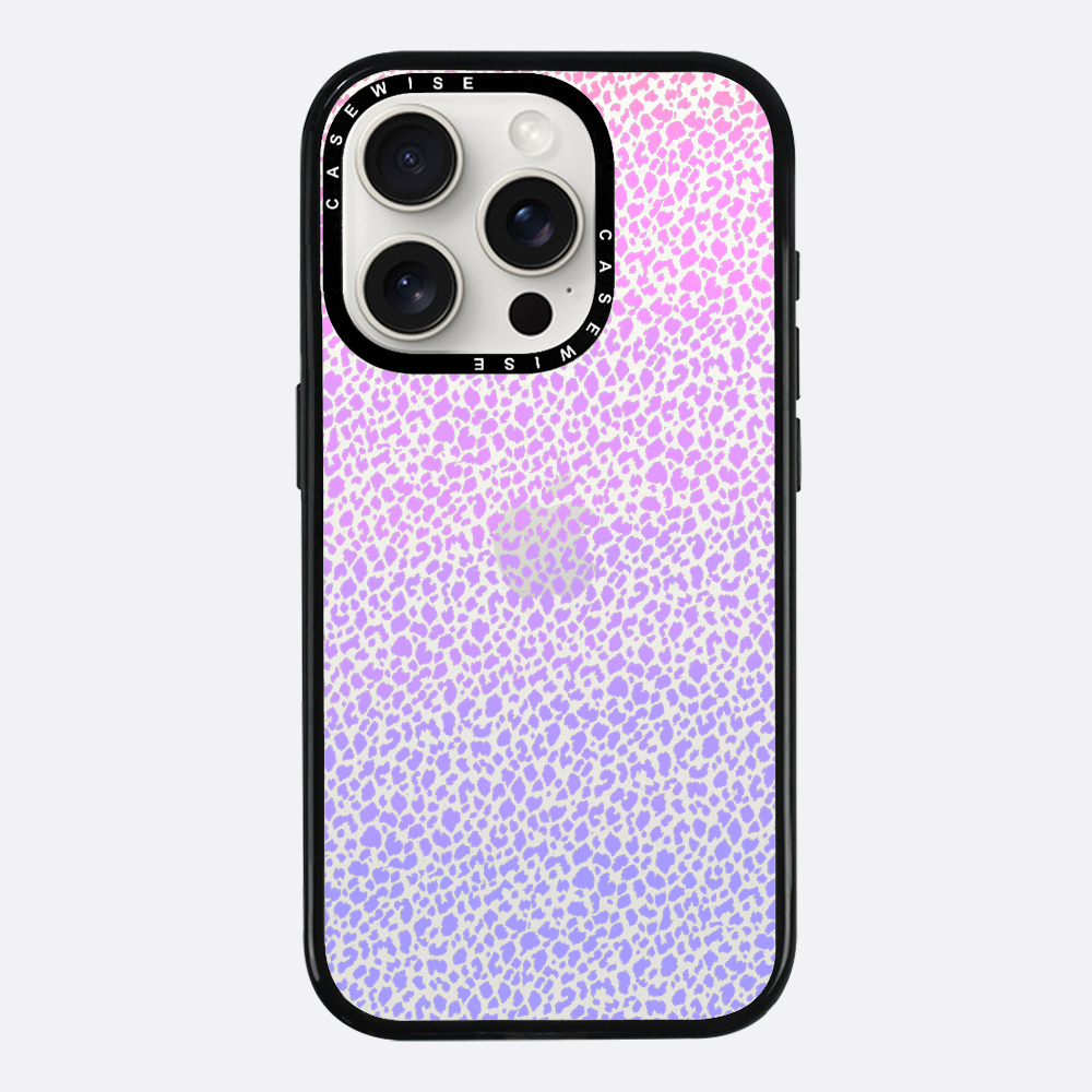 Fioletowy Panterkowy Ombré - Etui