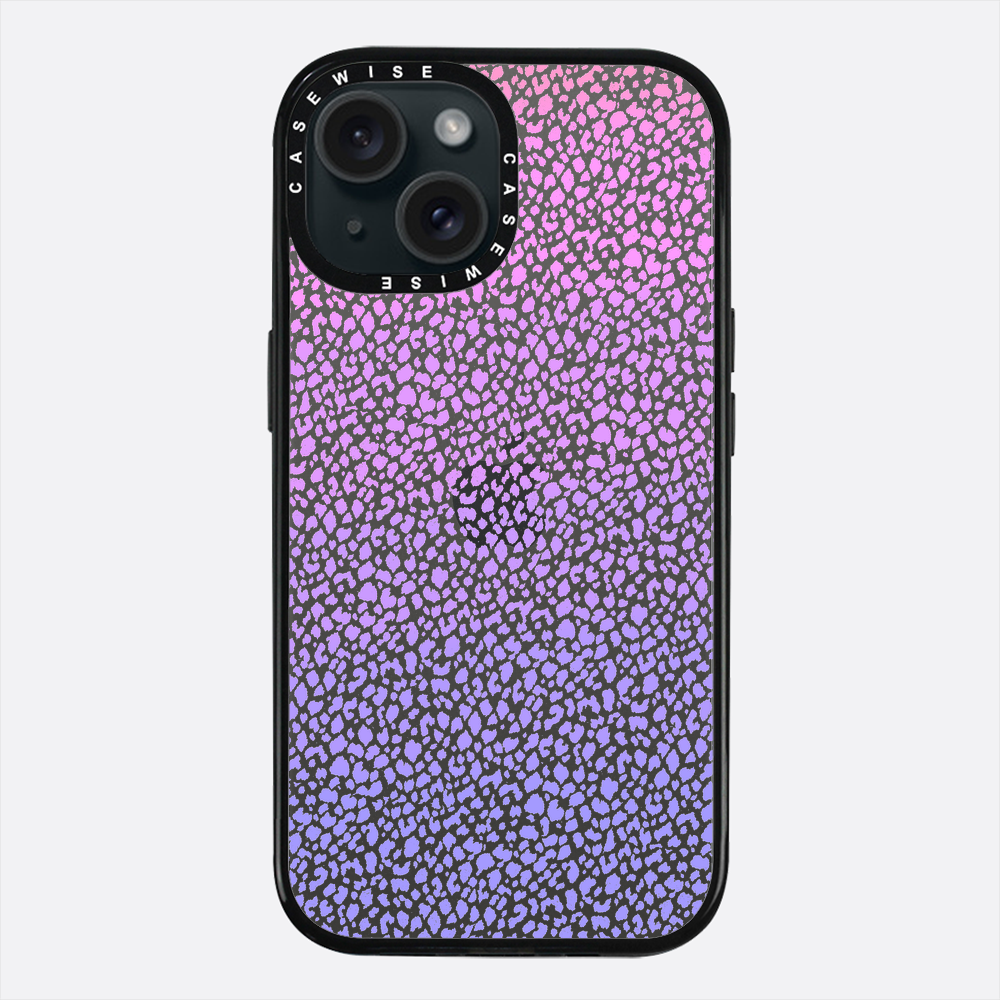 Fioletowy Panterkowy Ombré - Etui