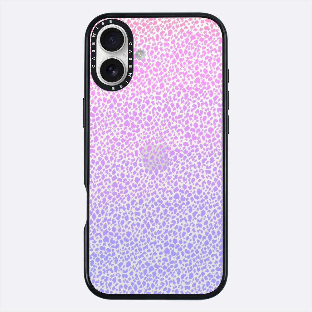 Fioletowy Panterkowy Ombré - Etui