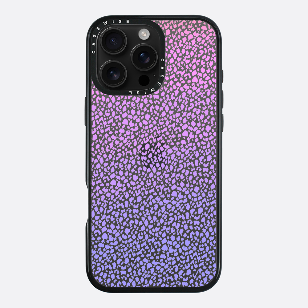 Fioletowy Panterkowy Ombré - Etui