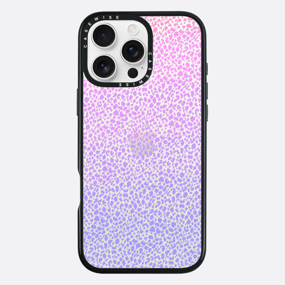 Fioletowy Panterkowy Ombré - Etui