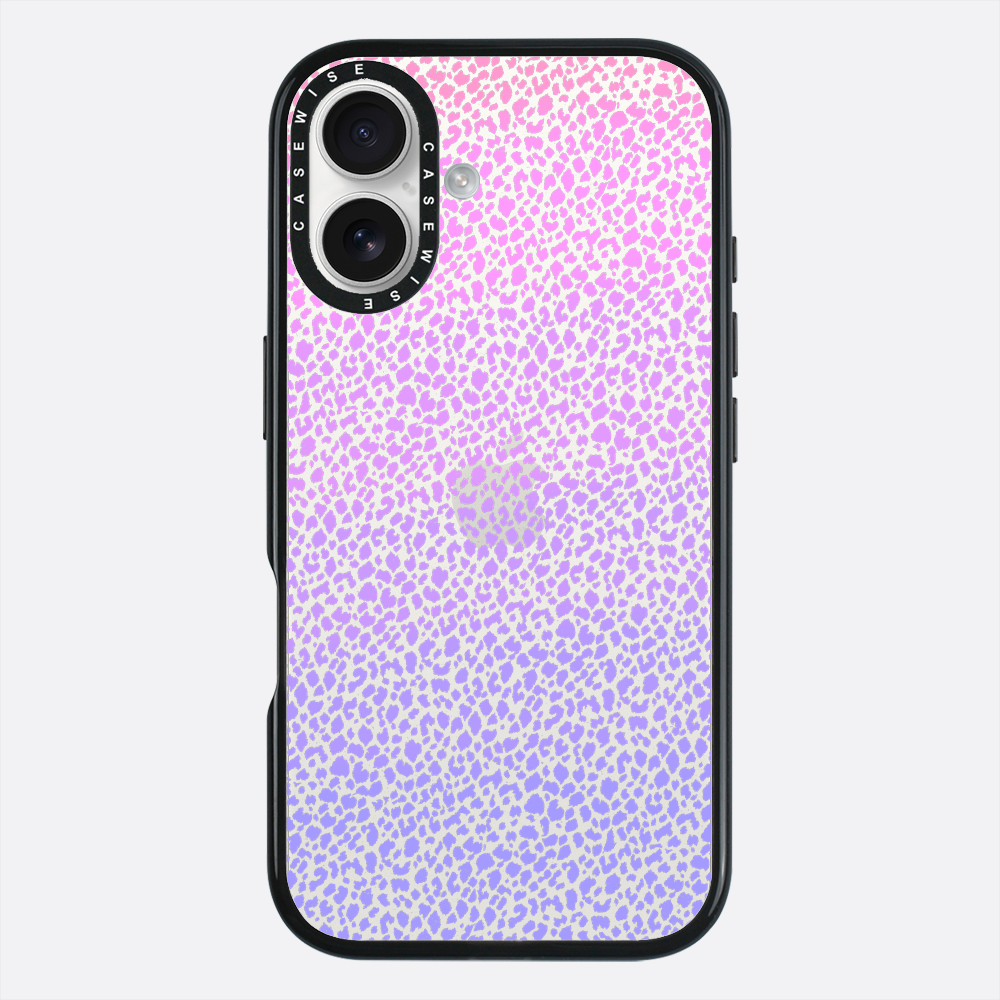 Fioletowy Panterkowy Ombré - Etui