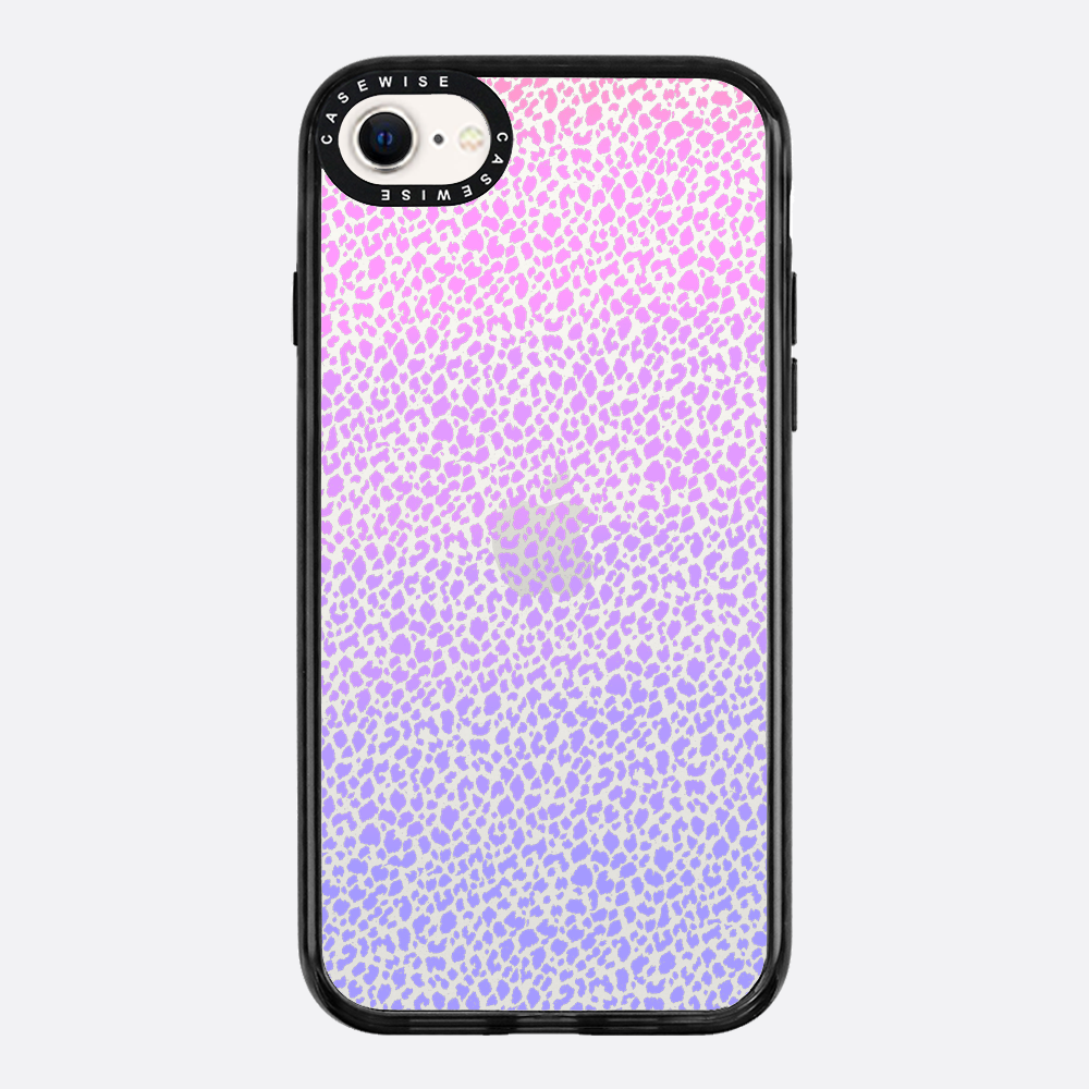Fioletowy Panterkowy Ombré - Etui