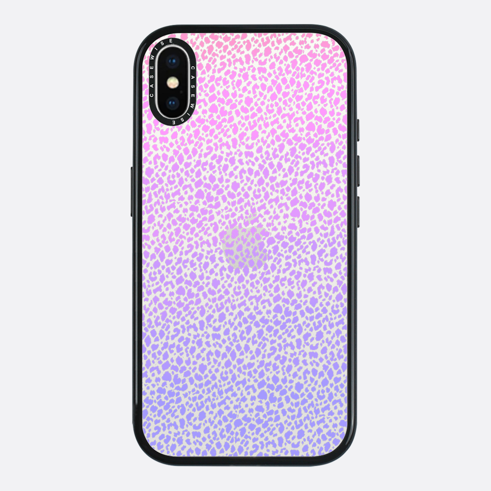Fioletowy Panterkowy Ombré - Etui
