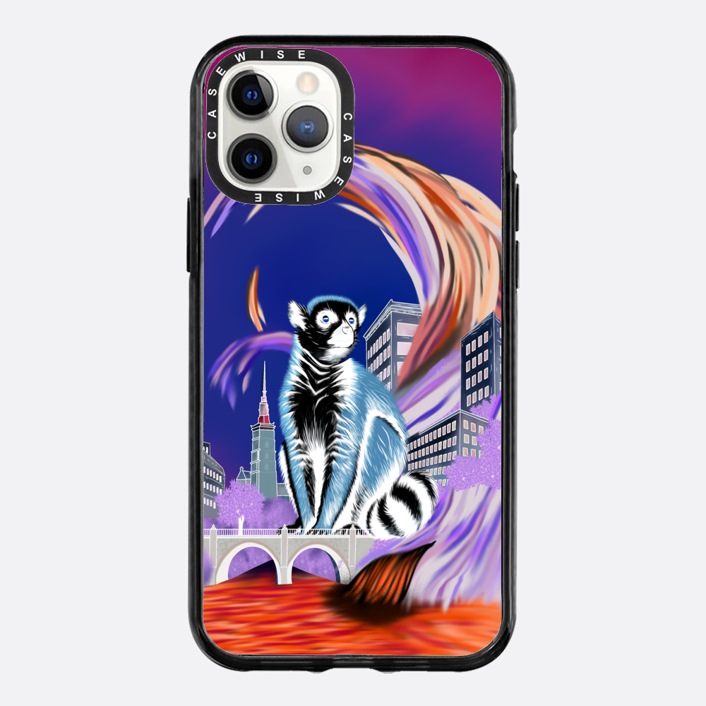 Lemur koroniasty w eko mieście negatyw - Etui
