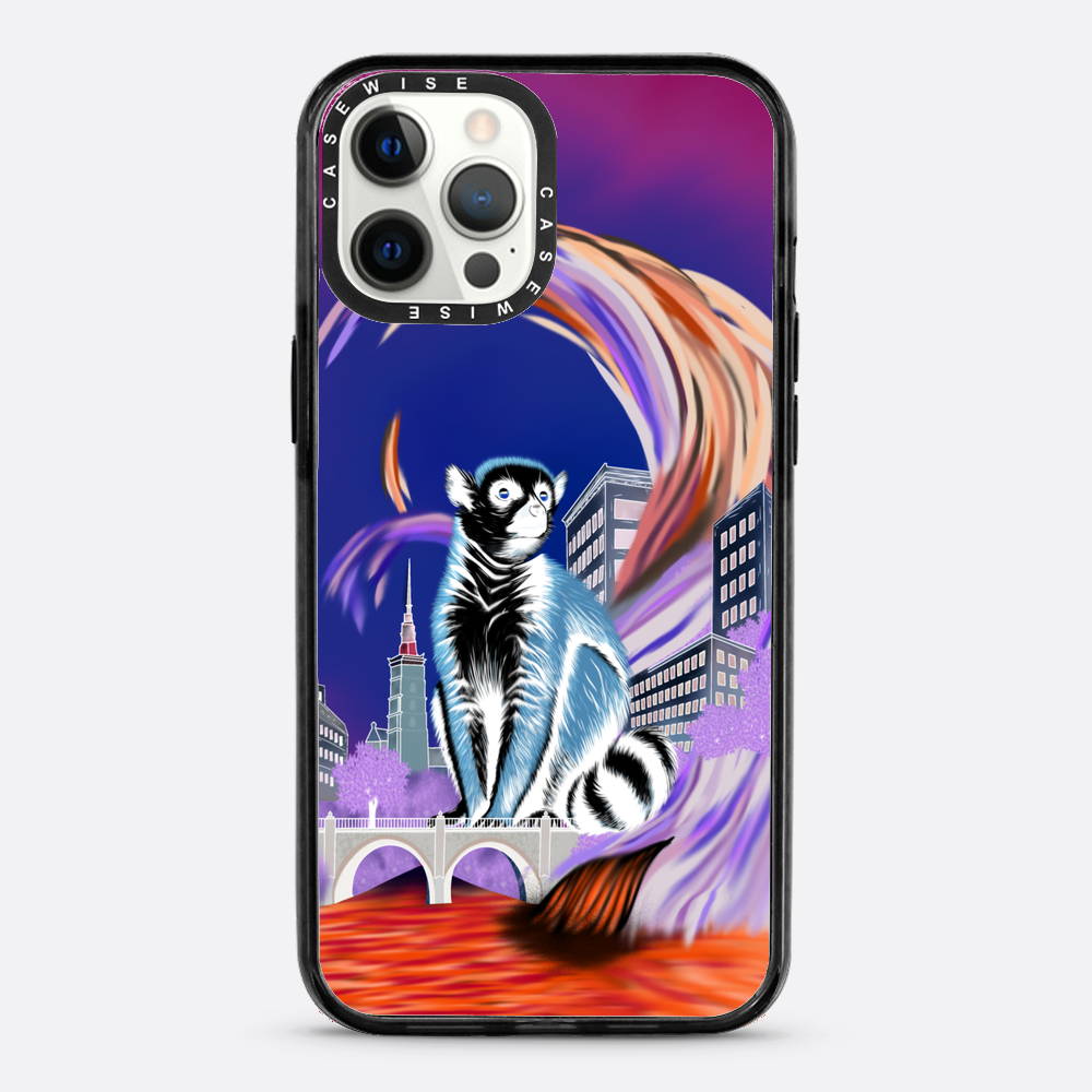 Lemur koroniasty w eko mieście negatyw - Etui