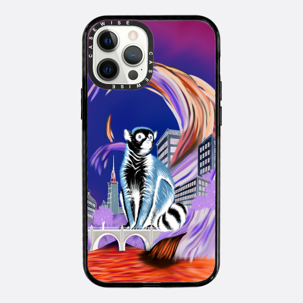 Lemur koroniasty w eko mieście negatyw - Etui