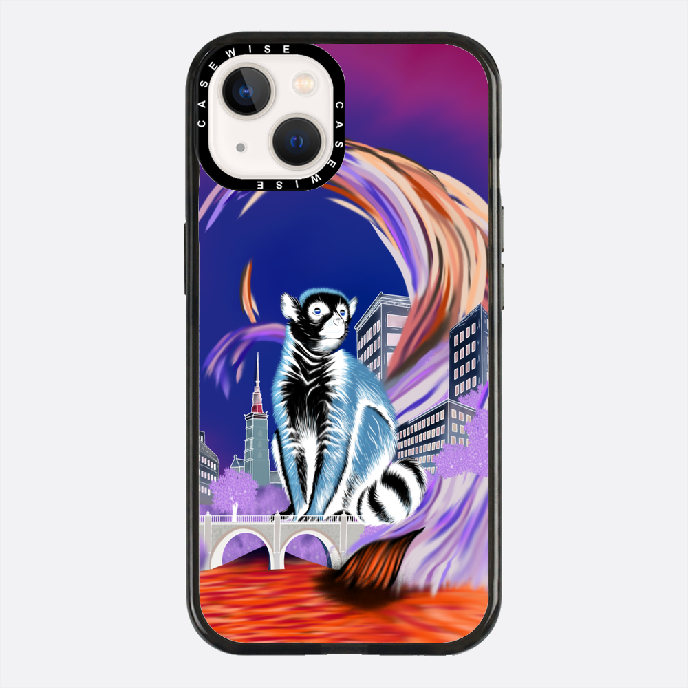 Lemur koroniasty w eko mieście negatyw - Etui