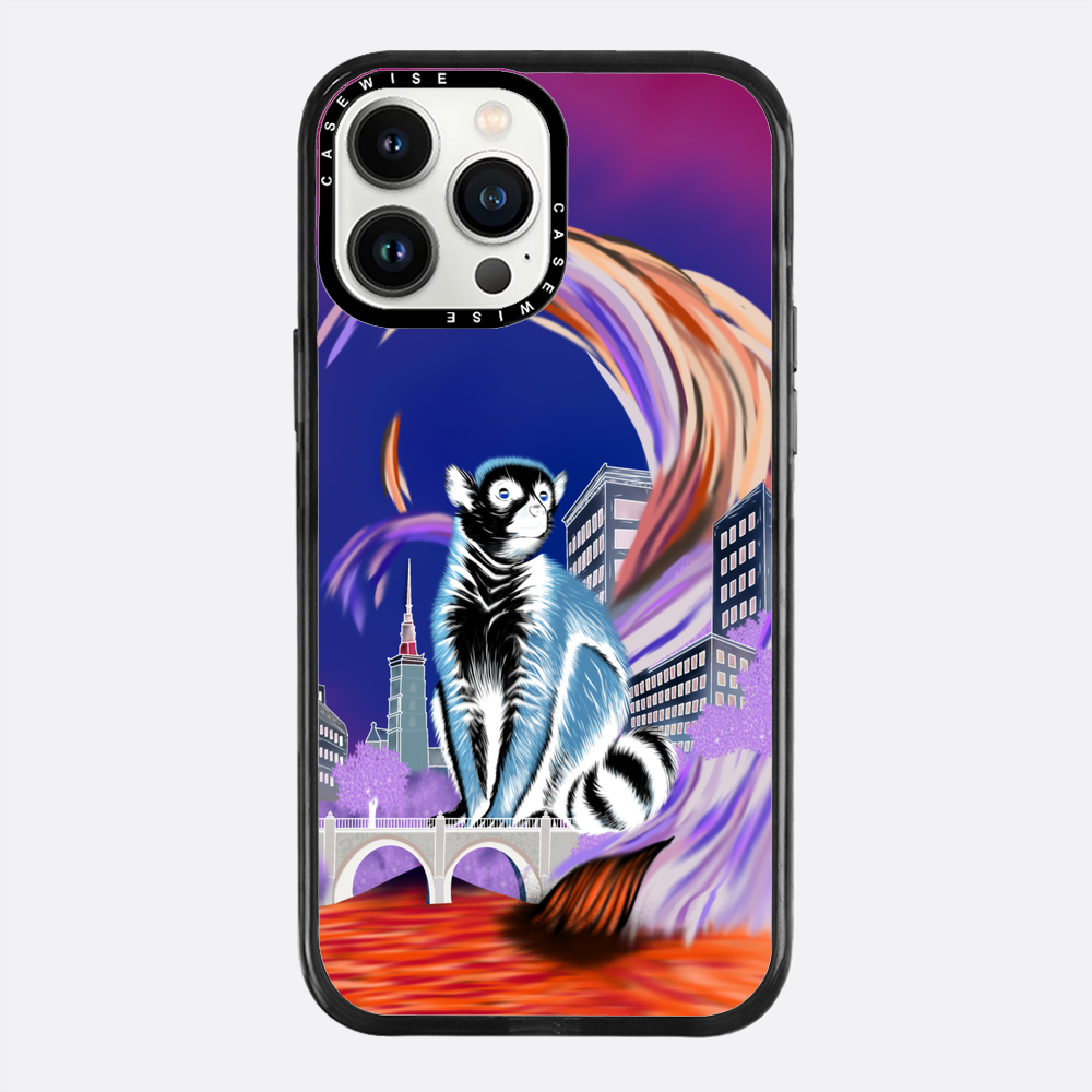 Lemur koroniasty w eko mieście negatyw - Etui