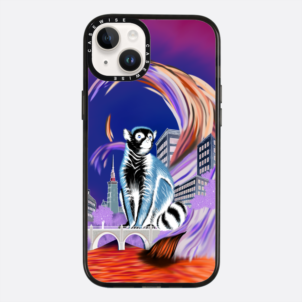 Lemur koroniasty w eko mieście negatyw - Etui