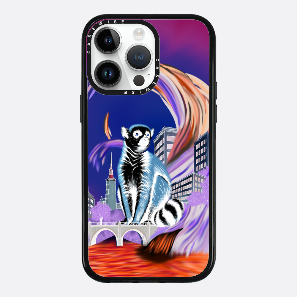 Lemur koroniasty w eko mieście negatyw - Etui