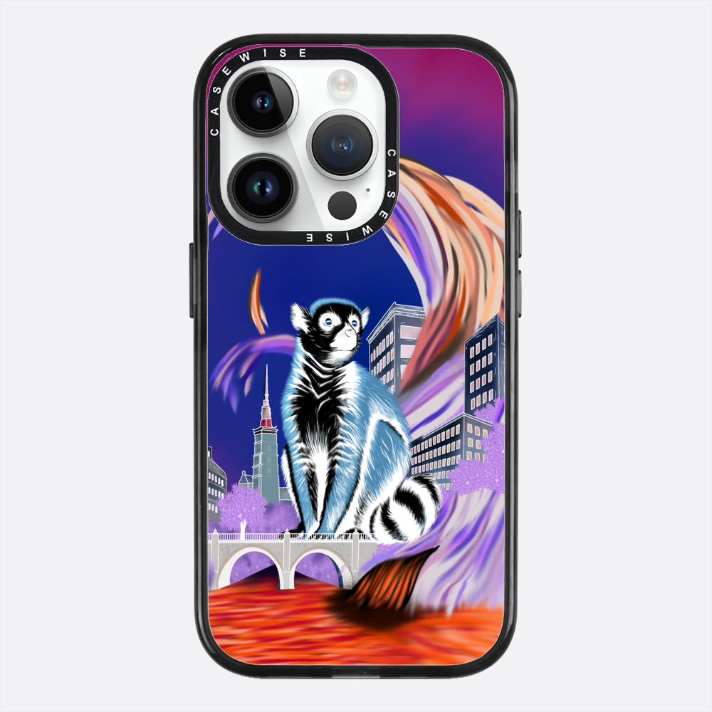 Lemur koroniasty w eko mieście negatyw - Etui