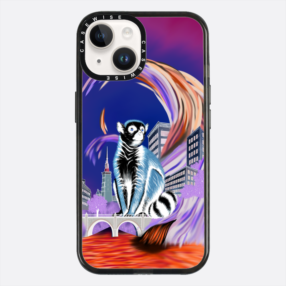 Lemur koroniasty w eko mieście negatyw - Etui