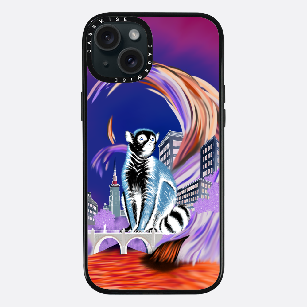 Lemur koroniasty w eko mieście negatyw - Etui