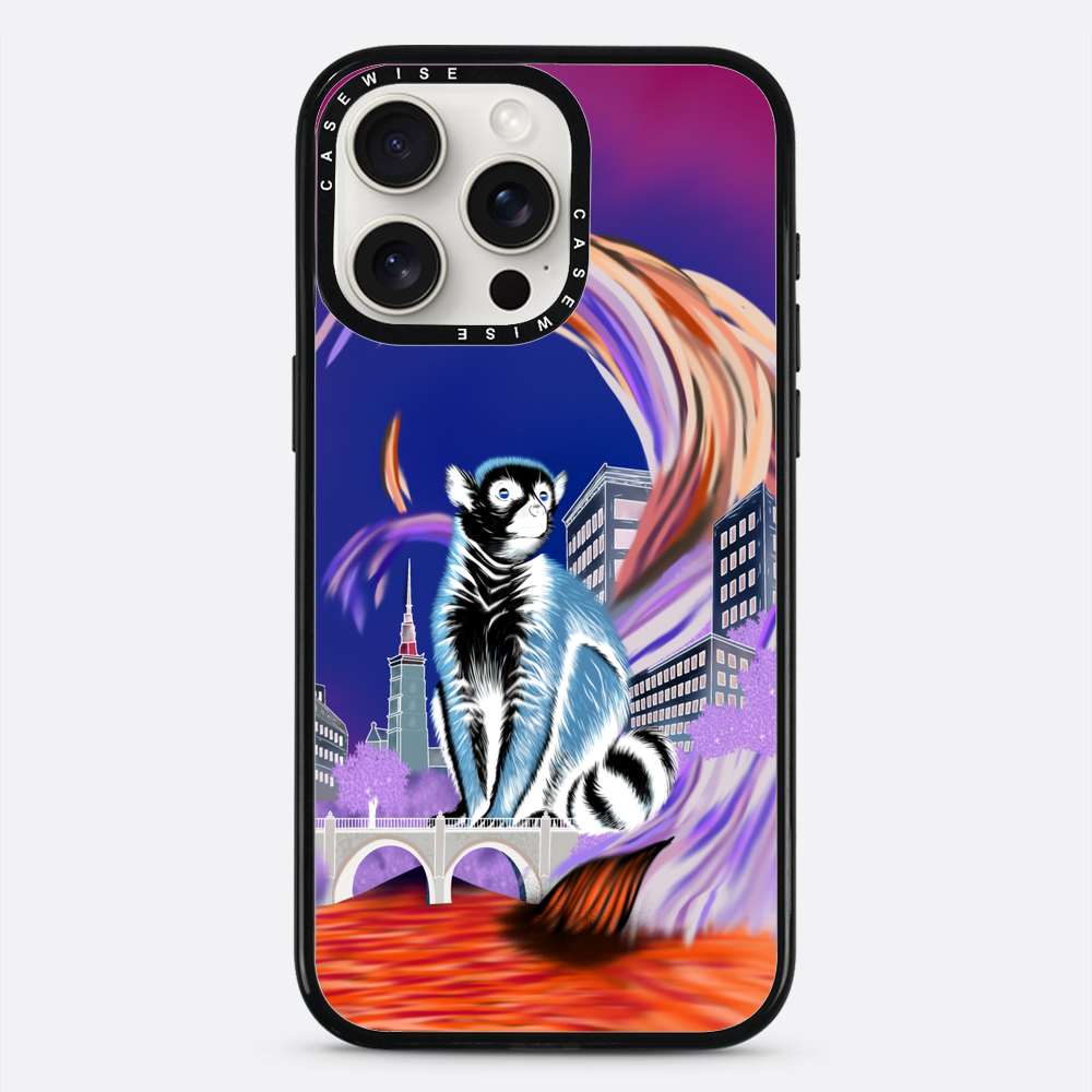 Lemur koroniasty w eko mieście negatyw - Etui