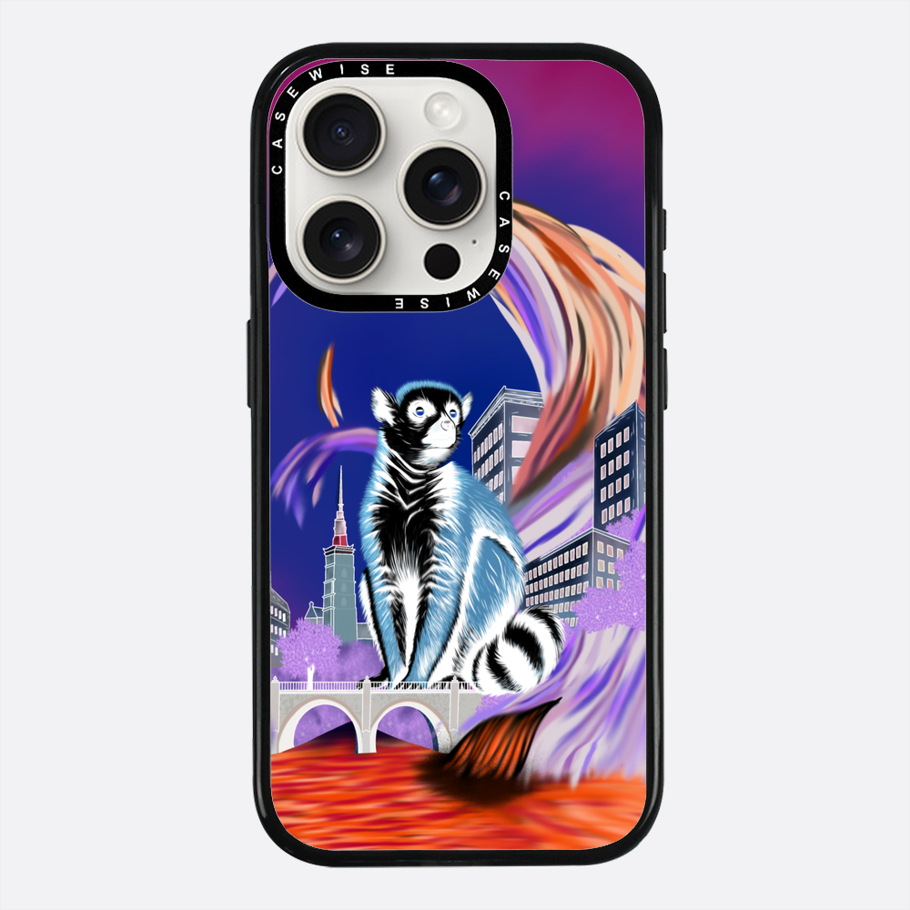 Lemur koroniasty w eko mieście negatyw - Etui