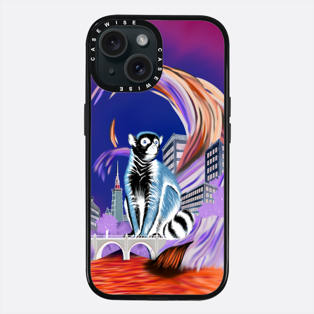 Lemur koroniasty w eko mieście negatyw - Etui