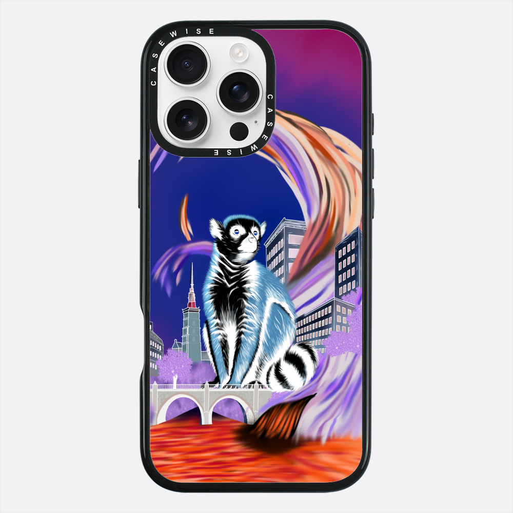 Lemur koroniasty w eko mieście negatyw - Etui