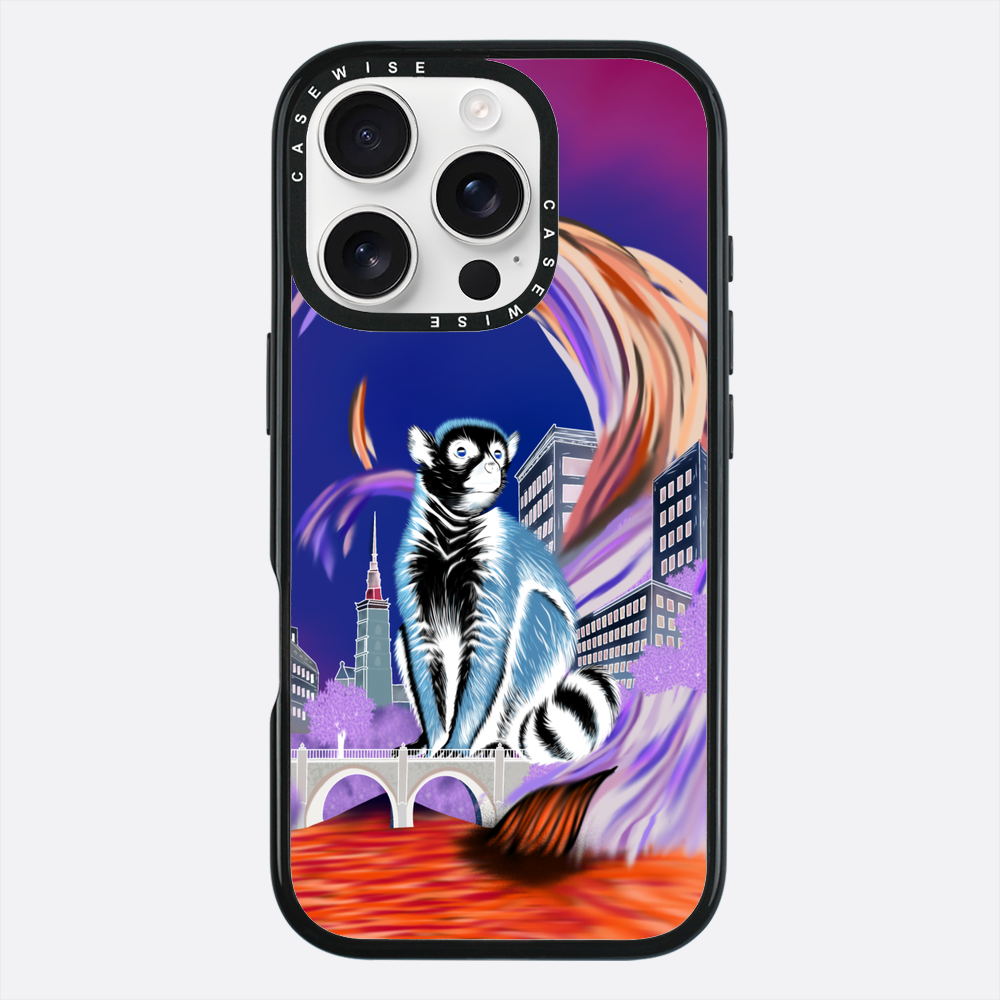 Lemur koroniasty w eko mieście negatyw - Etui