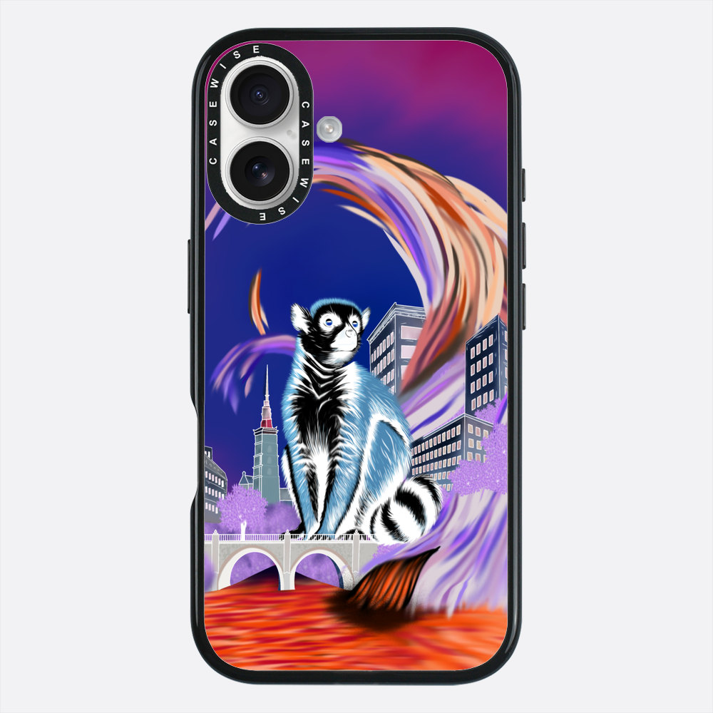 Lemur koroniasty w eko mieście negatyw - Etui