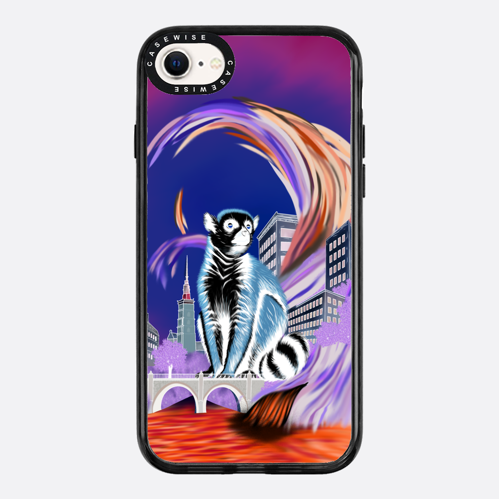 Lemur koroniasty w eko mieście negatyw - Etui