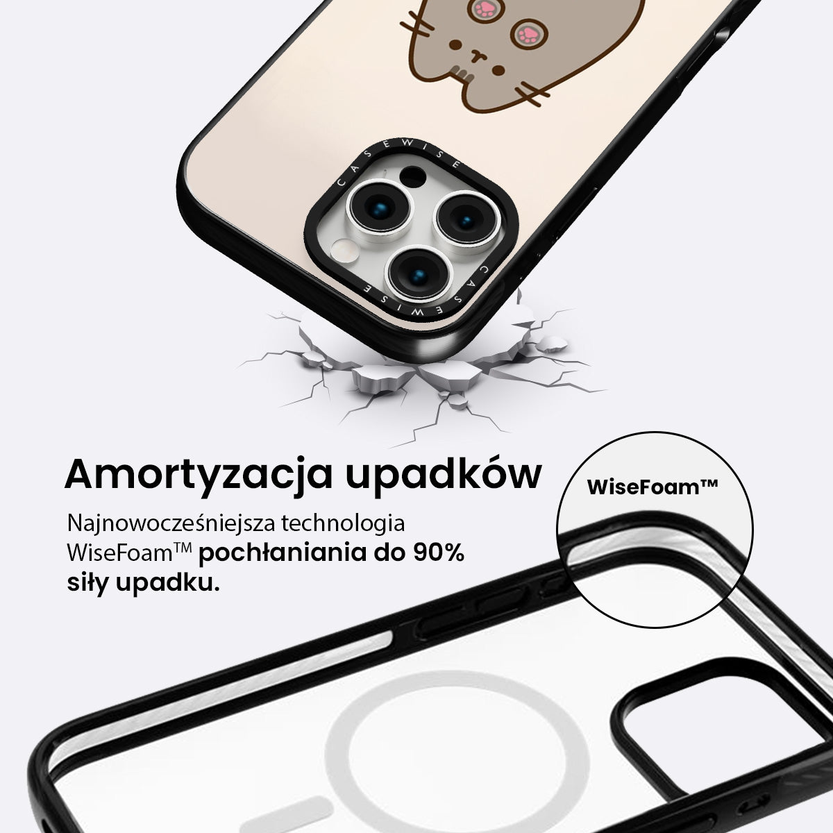 Uroczy Kot z Poduszeczkami Łapek - Etui