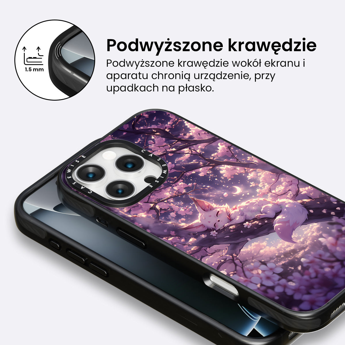 Śpiący Kitsune Fox - Etui