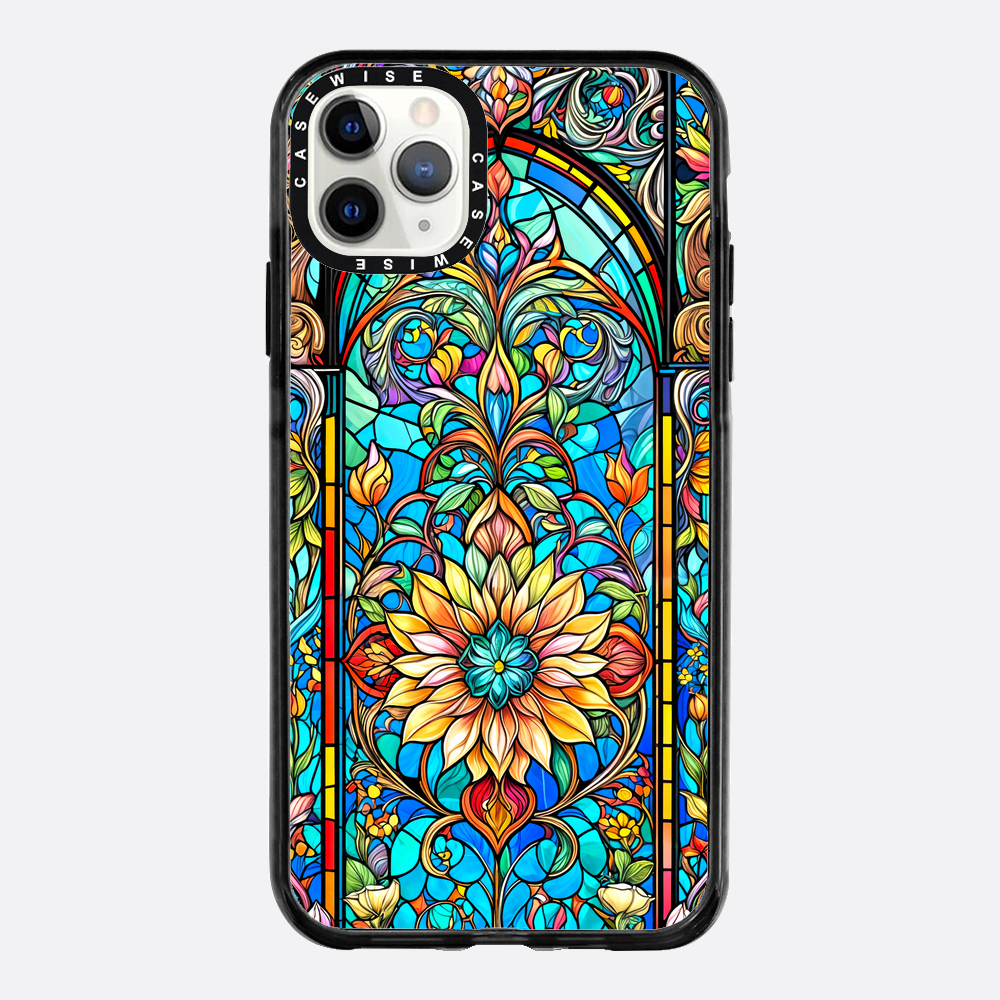 Kwiaty witrażowe - Etui