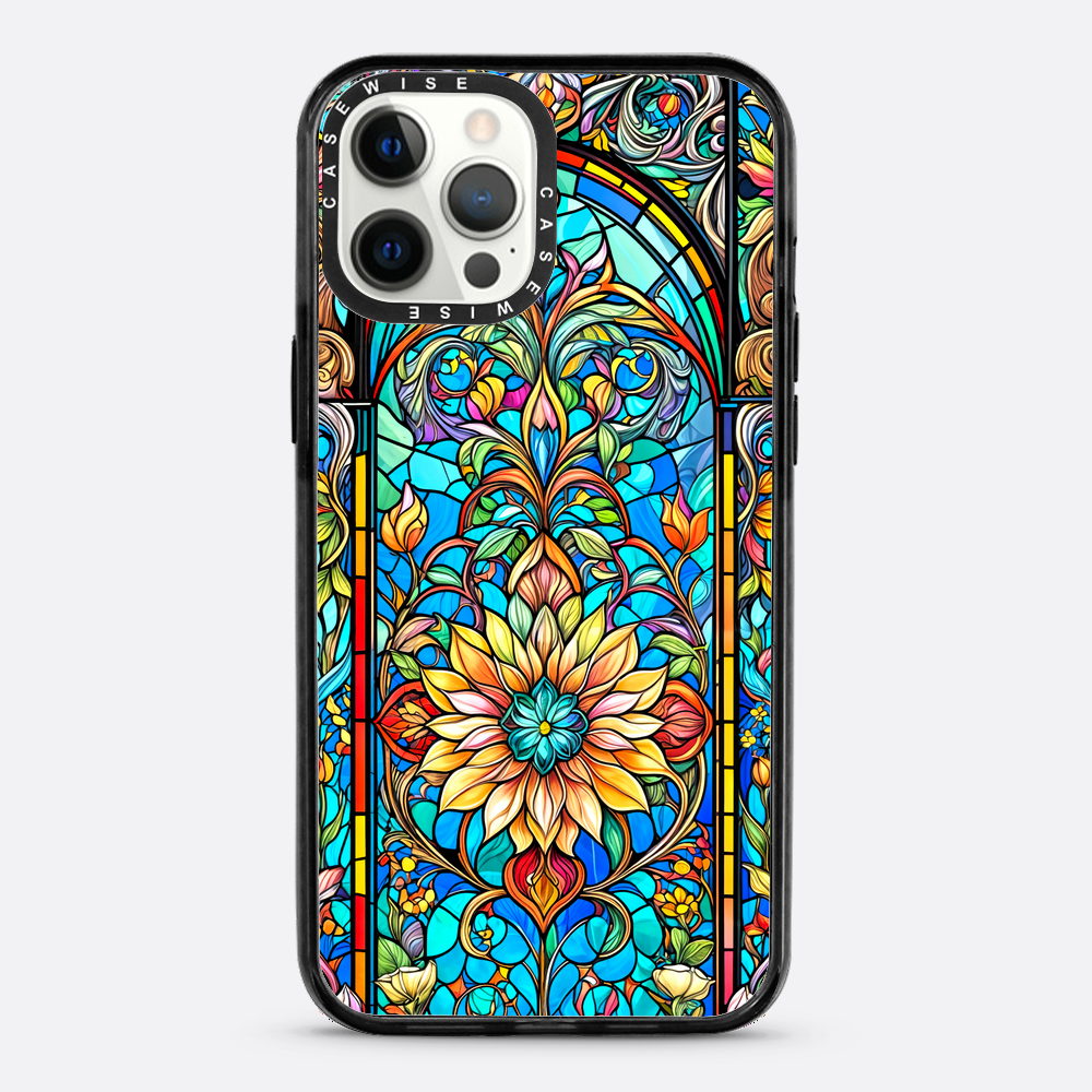 Kwiaty witrażowe - Etui