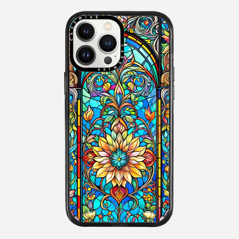 Kwiaty witrażowe - Etui