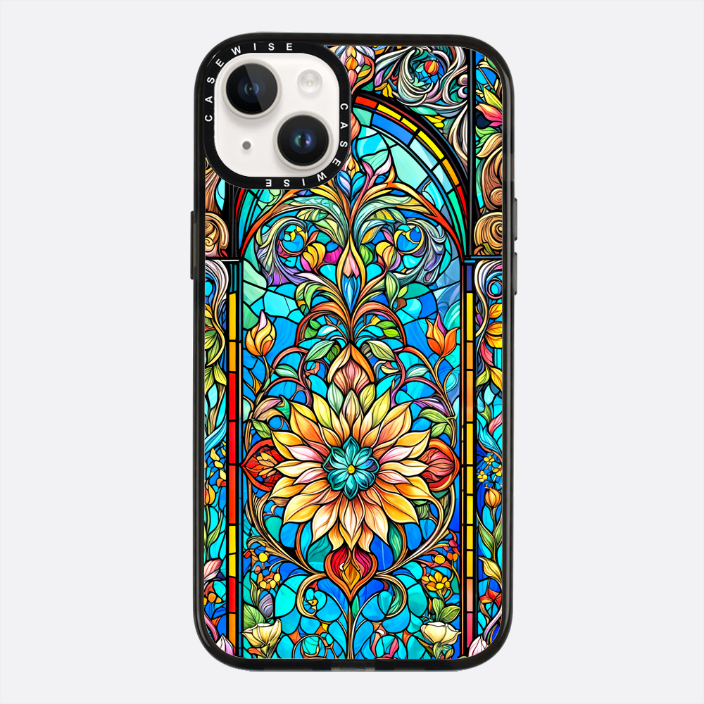 Kwiaty witrażowe - Etui
