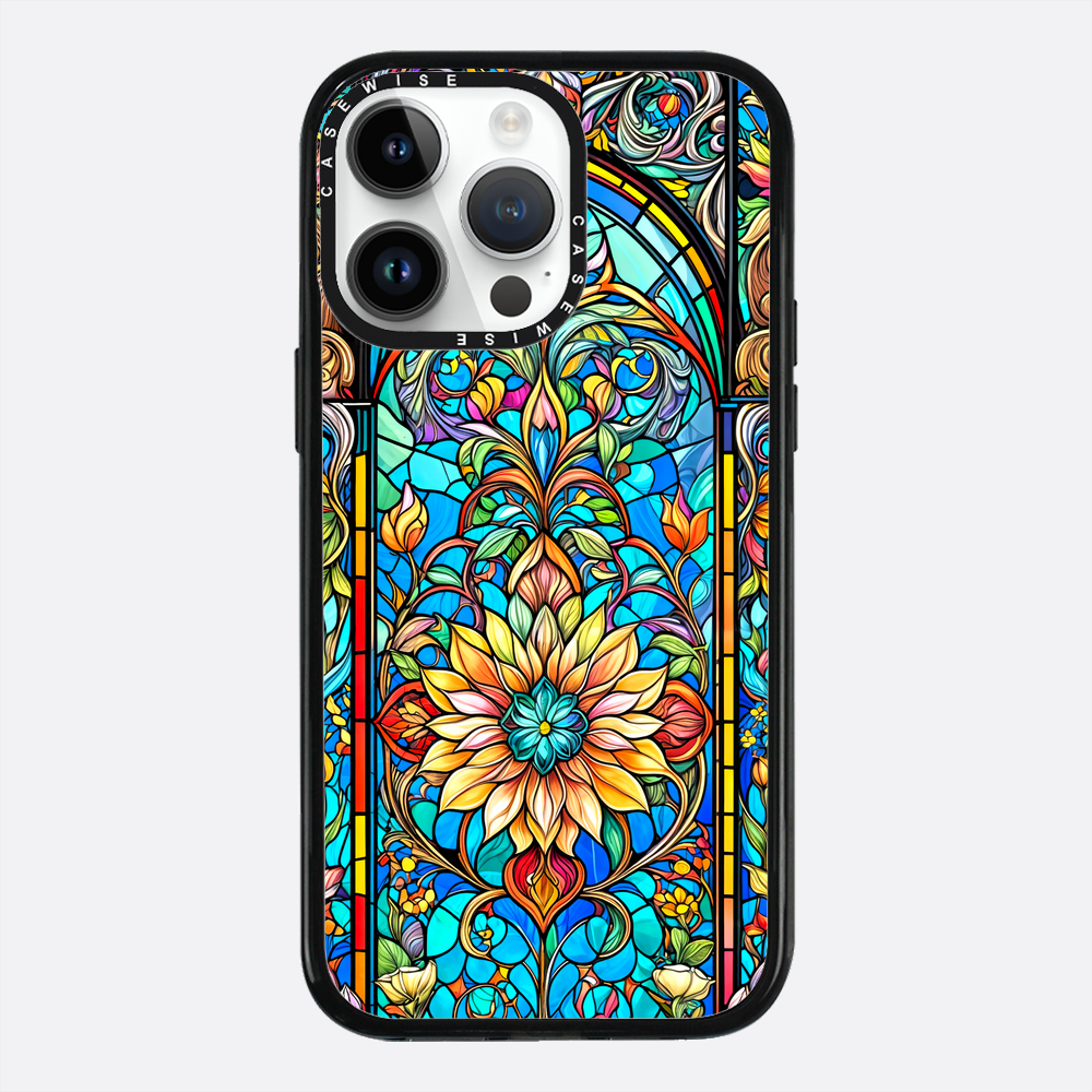 Kwiaty witrażowe - Etui