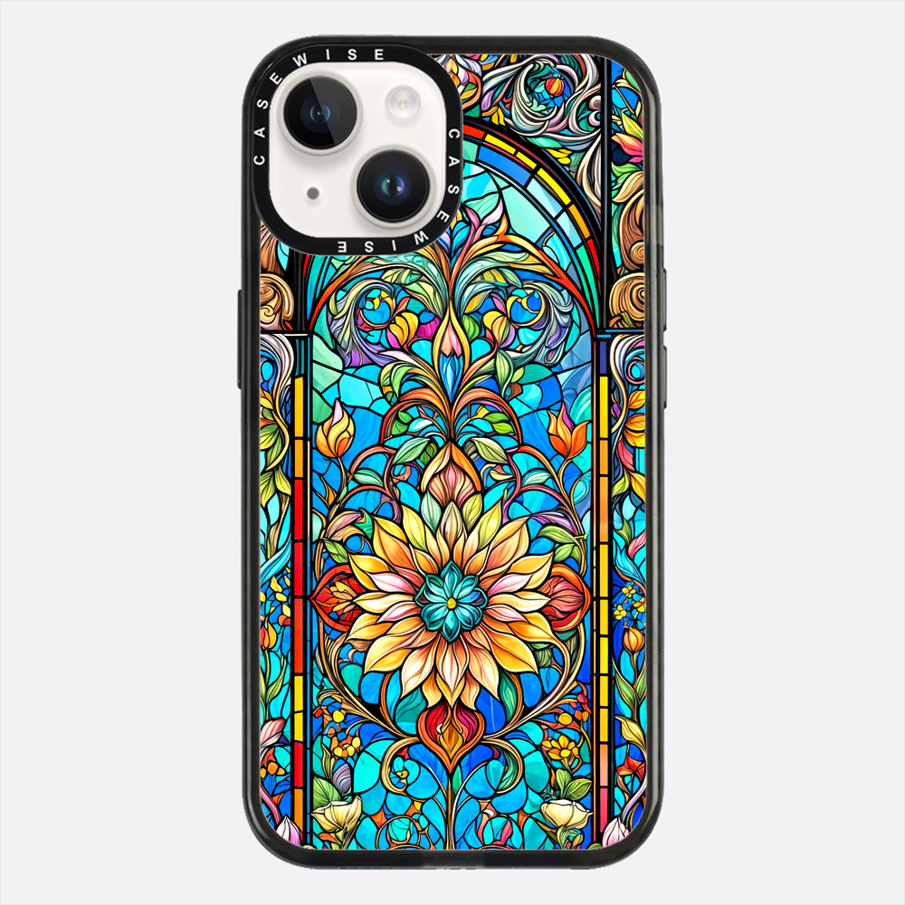 Kwiaty witrażowe - Etui