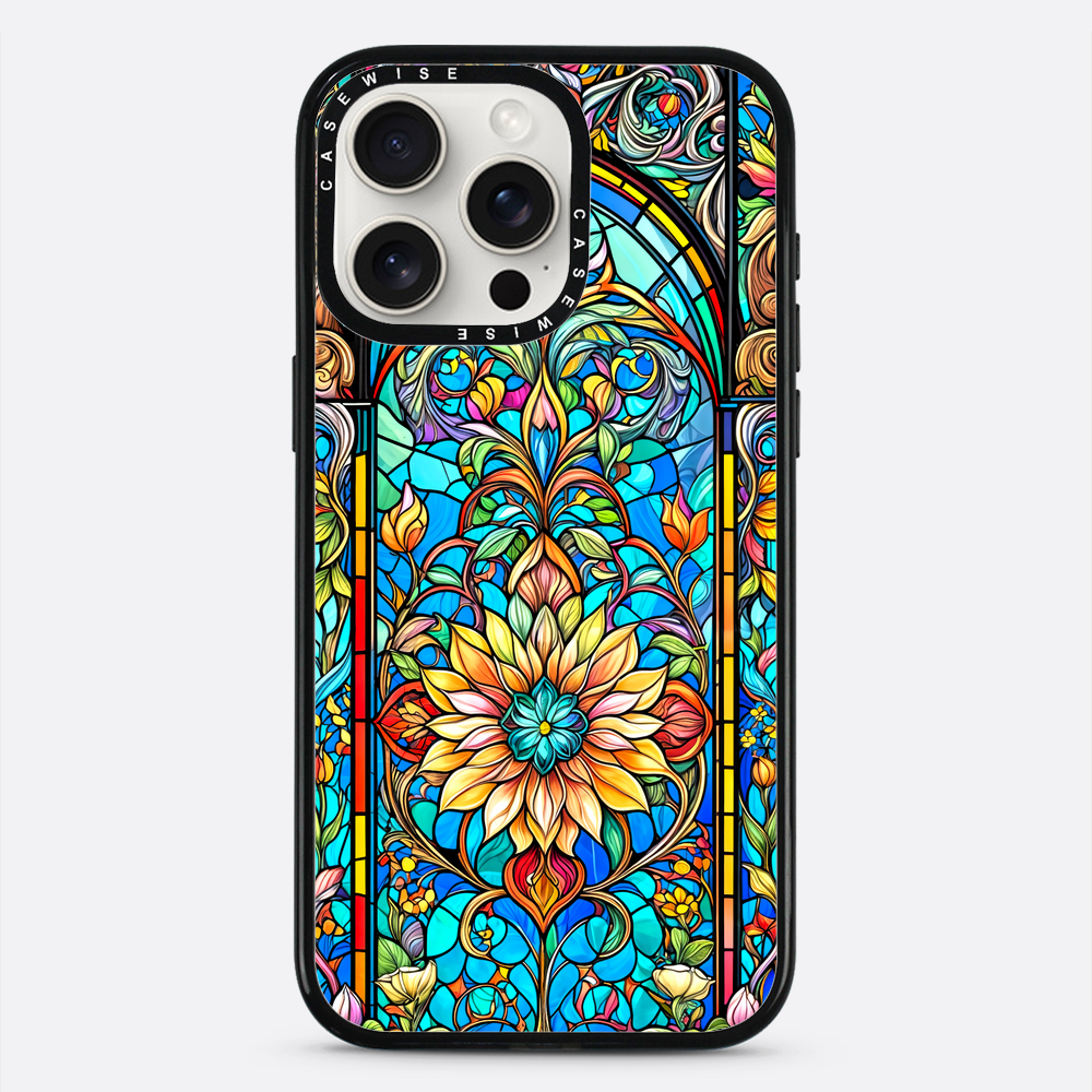 Kwiaty witrażowe - Etui