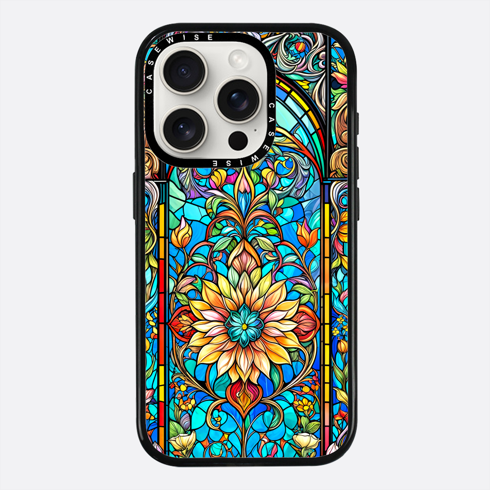 Kwiaty witrażowe - Etui