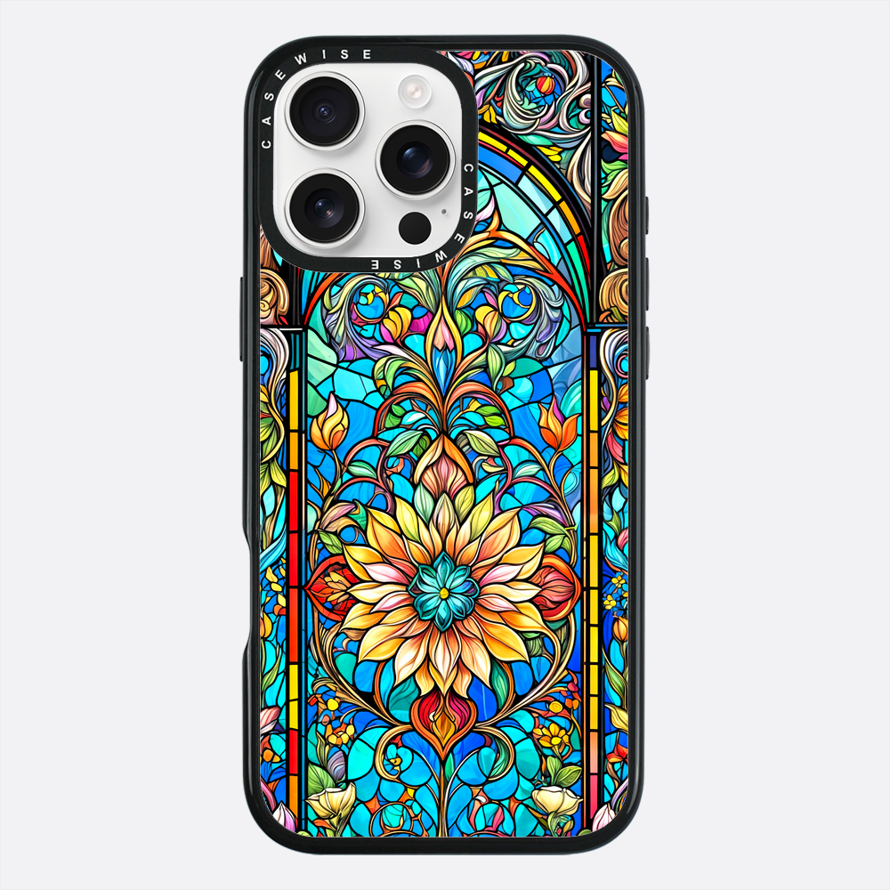 Kwiaty witrażowe - Etui