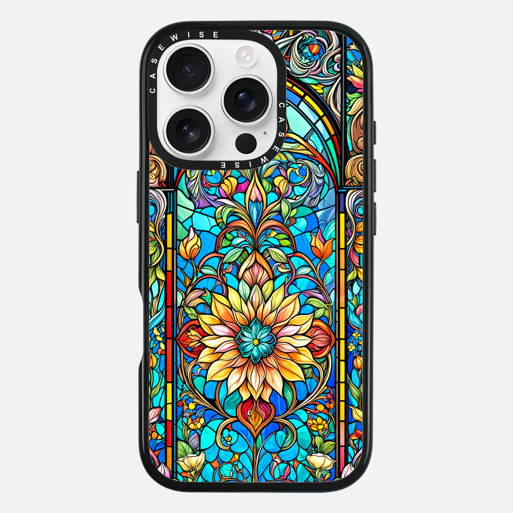 Kwiaty witrażowe - Etui