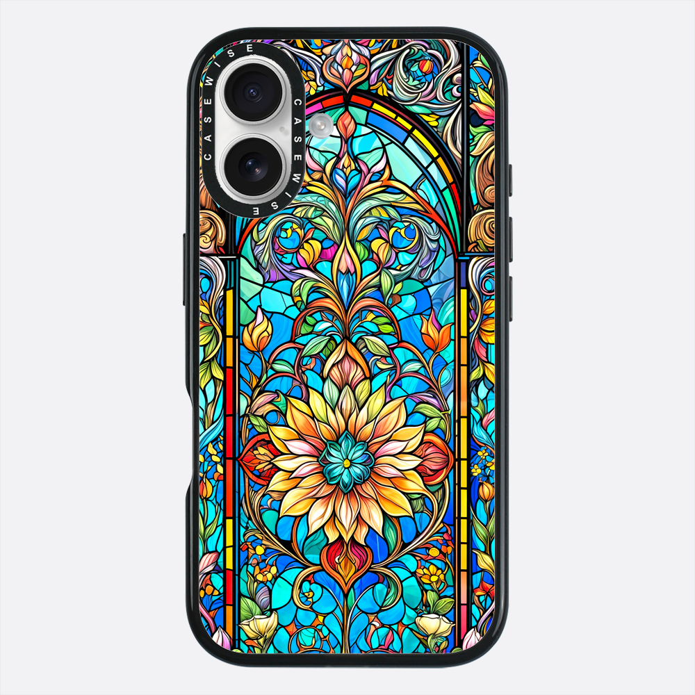 Kwiaty witrażowe - Etui