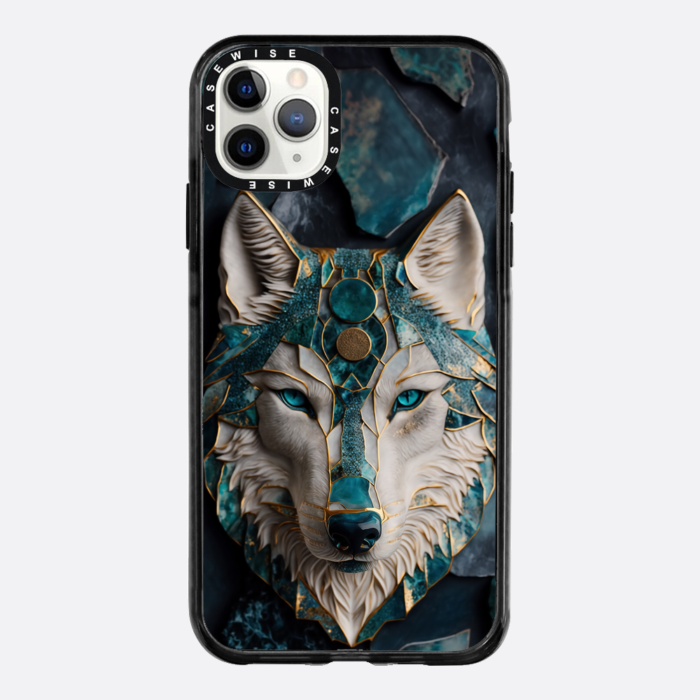 Abstract Wolf Kintsugi Art - Etui