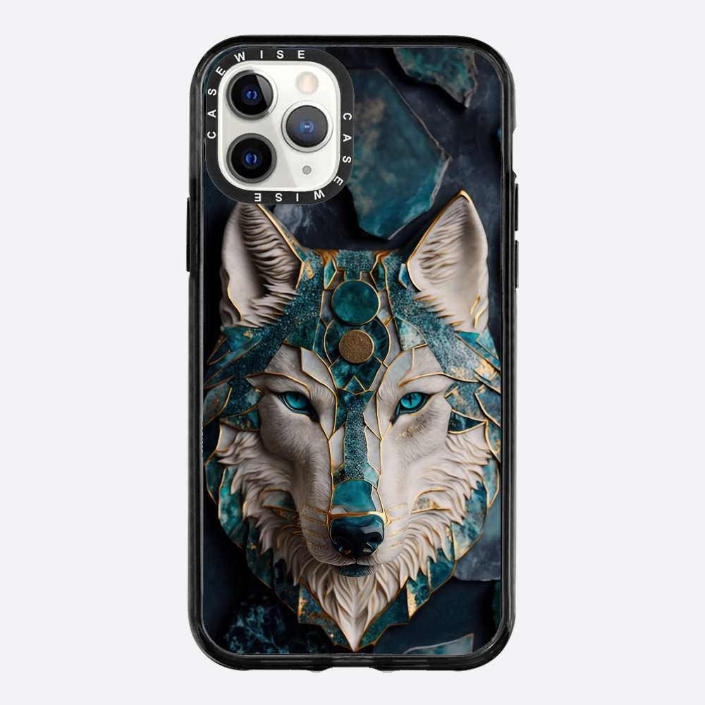 Abstract Wolf Kintsugi Art - Etui
