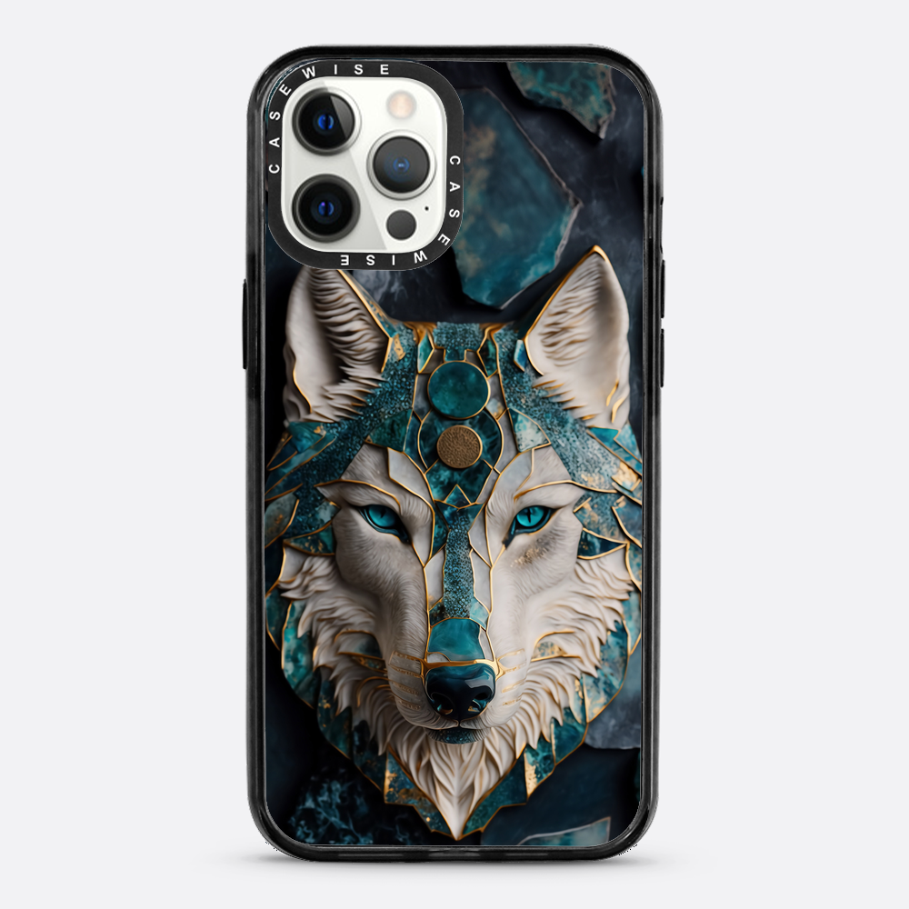 Abstract Wolf Kintsugi Art - Etui