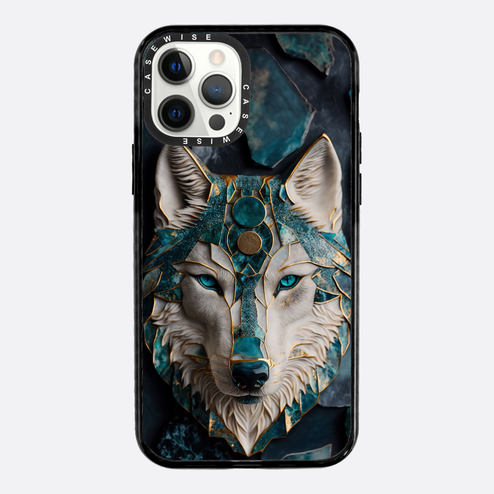 Abstract Wolf Kintsugi Art - Etui
